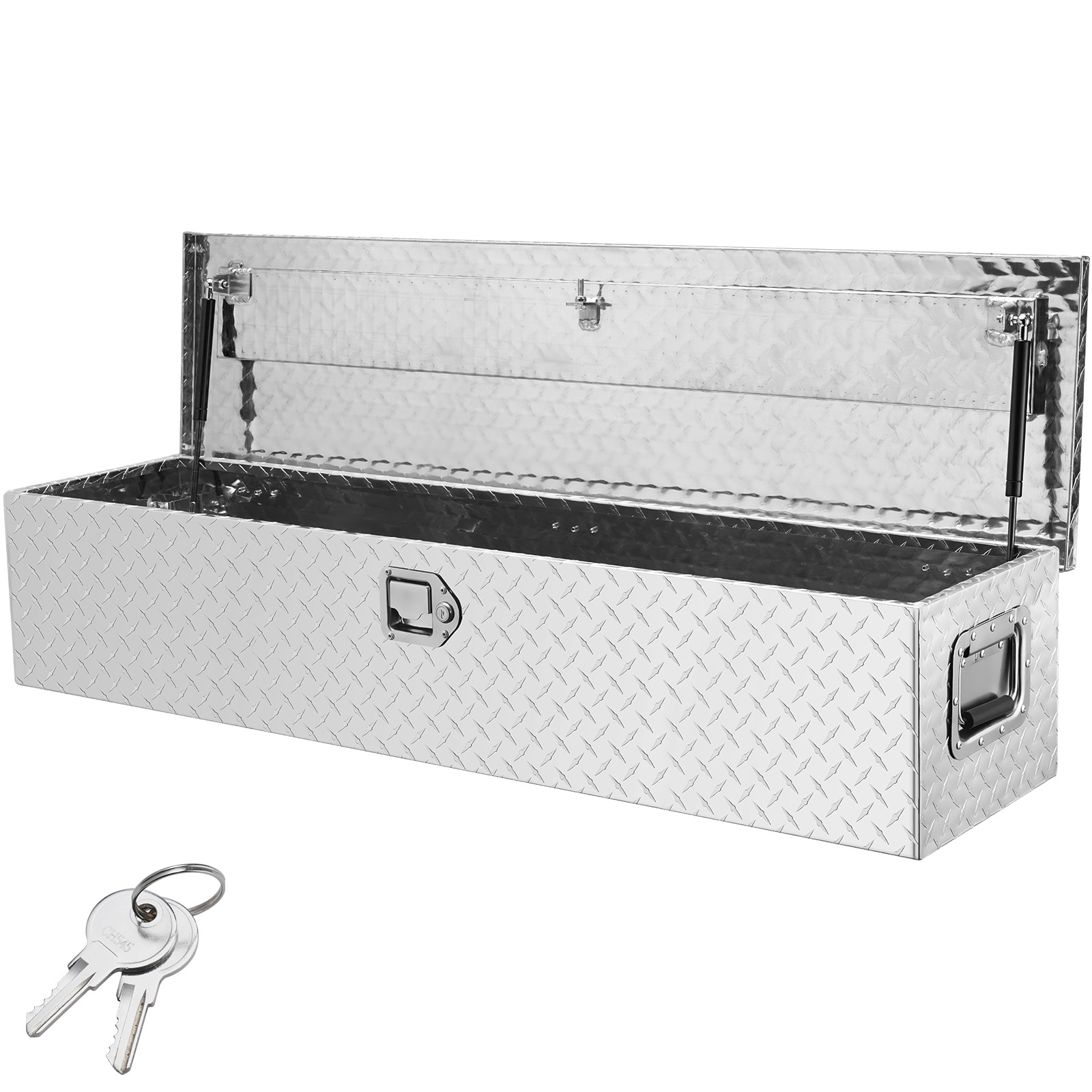 Heavy Duty Aluminium Truck Bed Tool Box With Lock And Side Handles_voghion.com